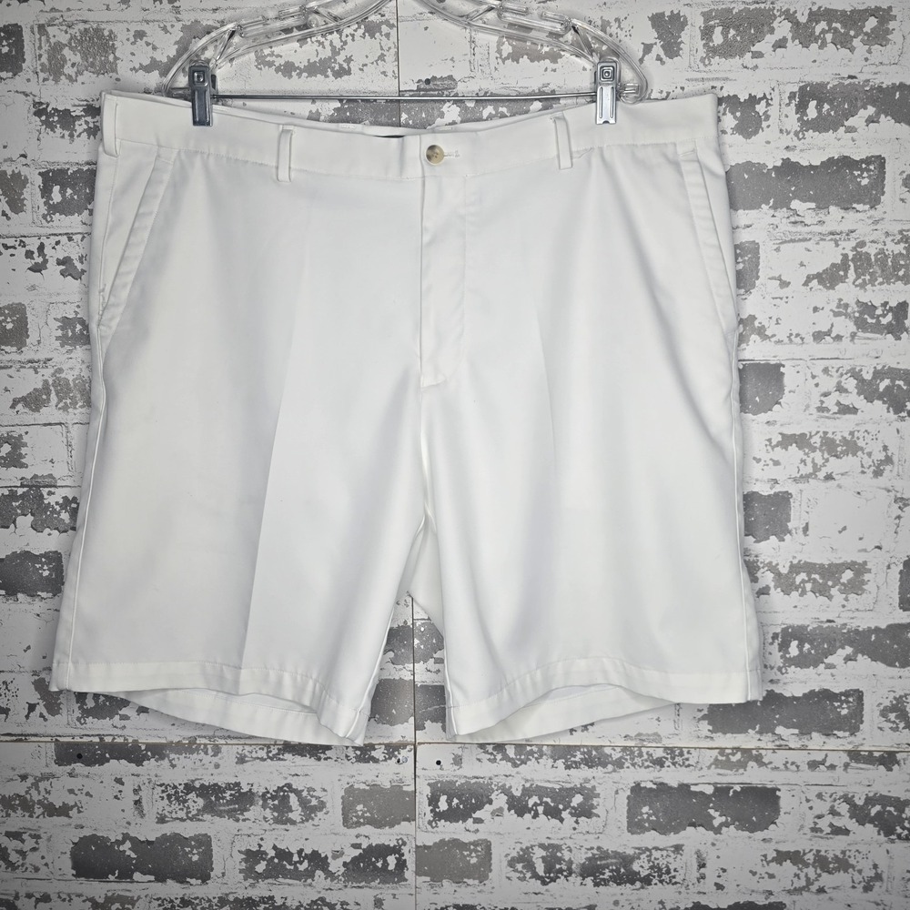 Peter Millar Shorts Mens 42 Salem Performance Crown Sport White 9" Inseam